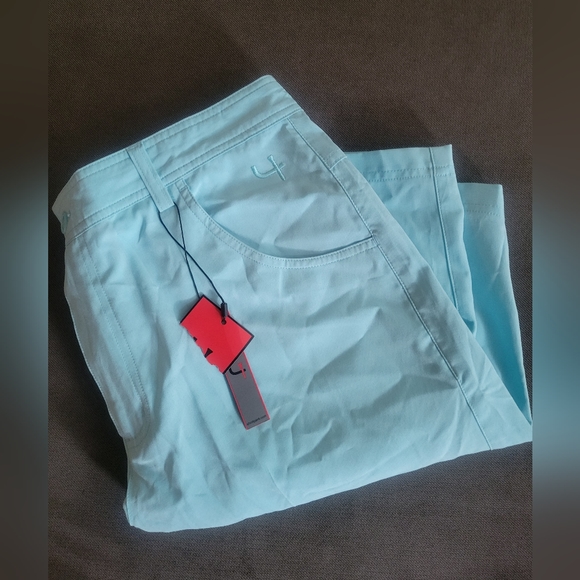 Short Par 4 Mens Chino Golf Shorts Size 32 Blue - Picture 5 of 5